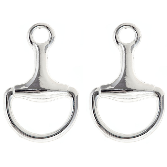 Horsebit Earring: Silver