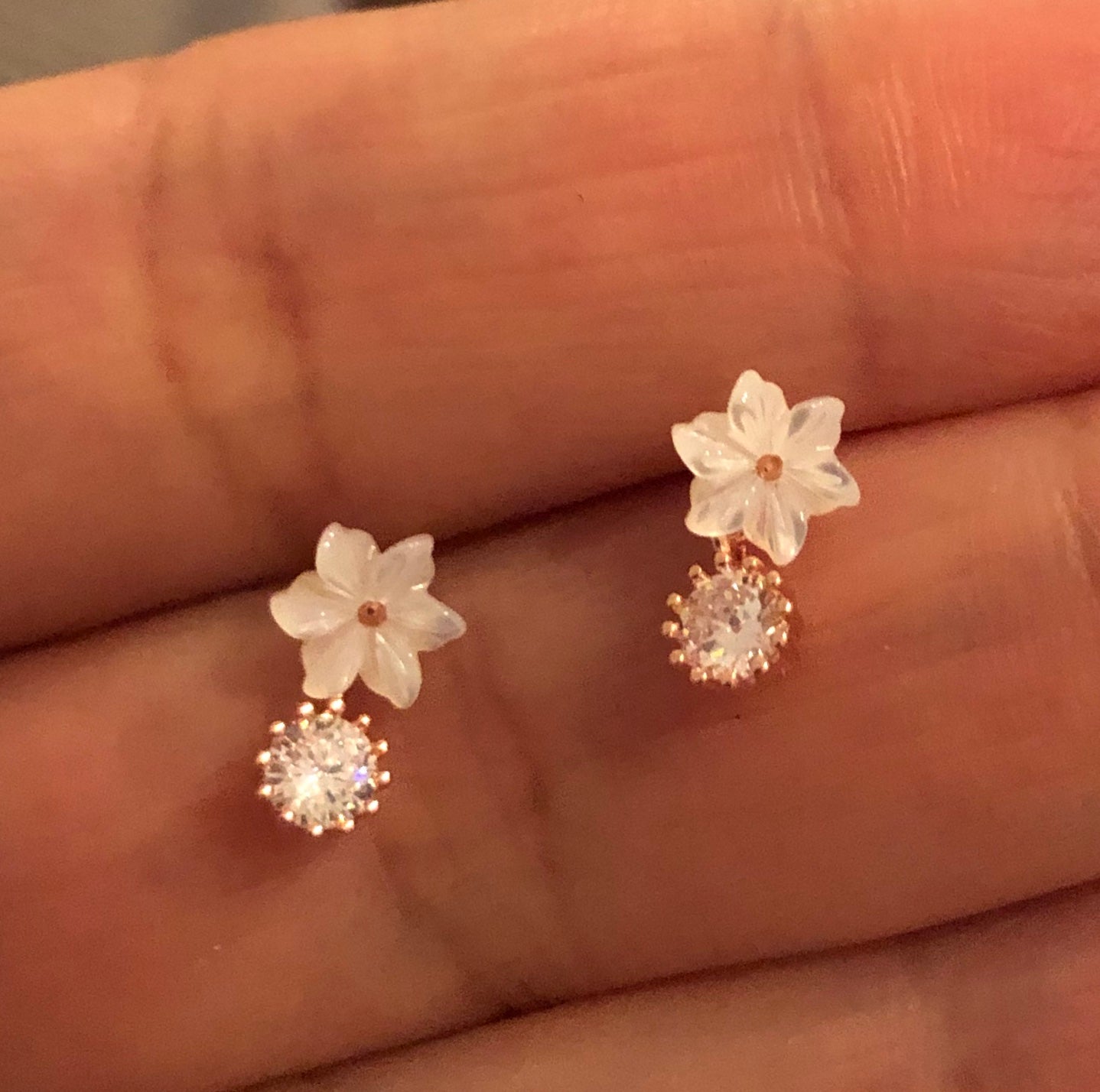 Studs with Spring flowers