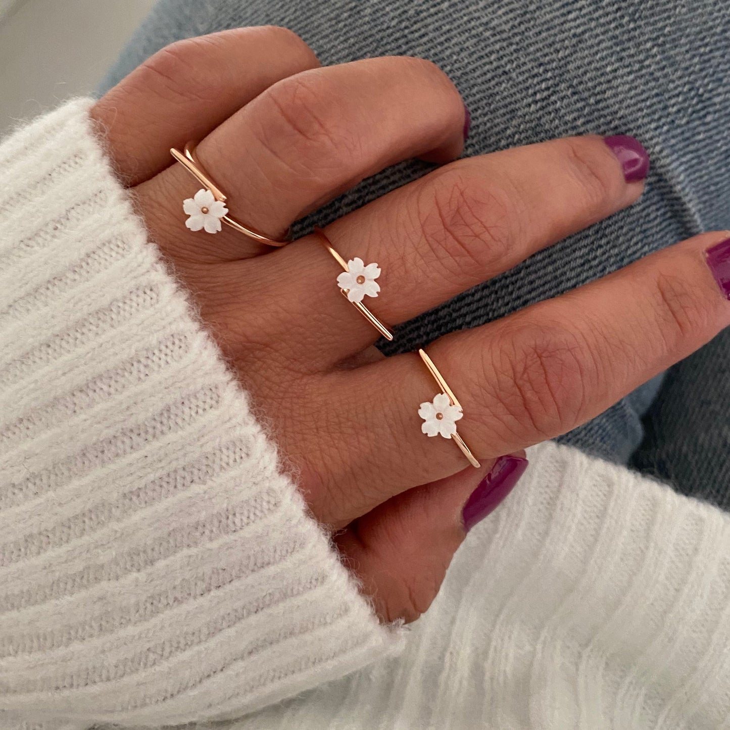 Spring Flowers - Rings with single flower