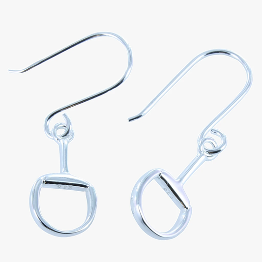 Snaffle Bit Drop Dangle Earrings